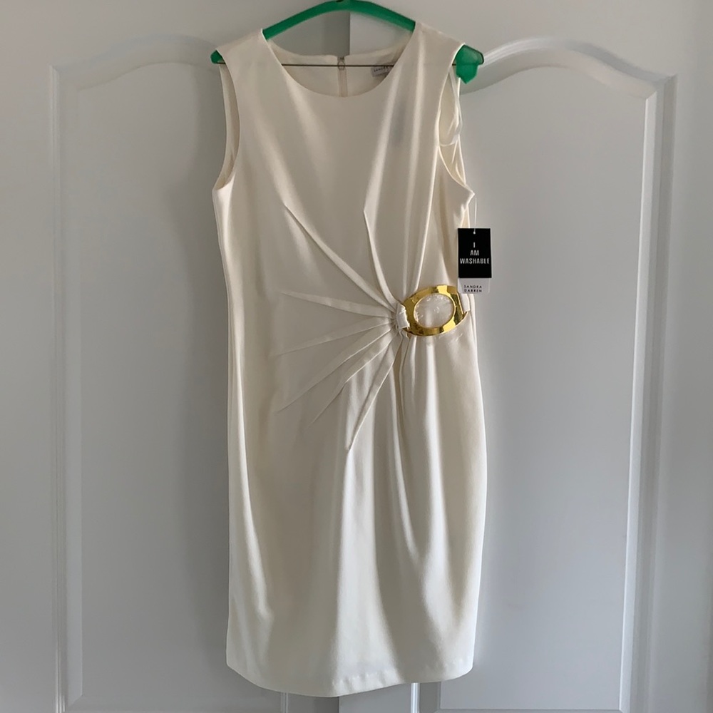 short sleeve white dress size 10